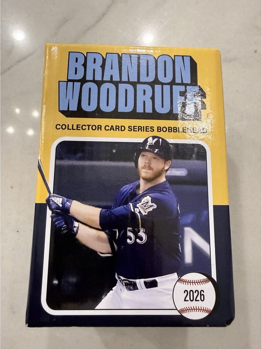 Brandon Woodruff - 2026 BobbleCard Bobblehead - Milwaukee Brewers SGA